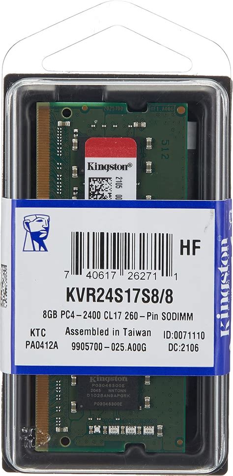 Kingston Technology (KVR24S17S8/8) ValueRAM .